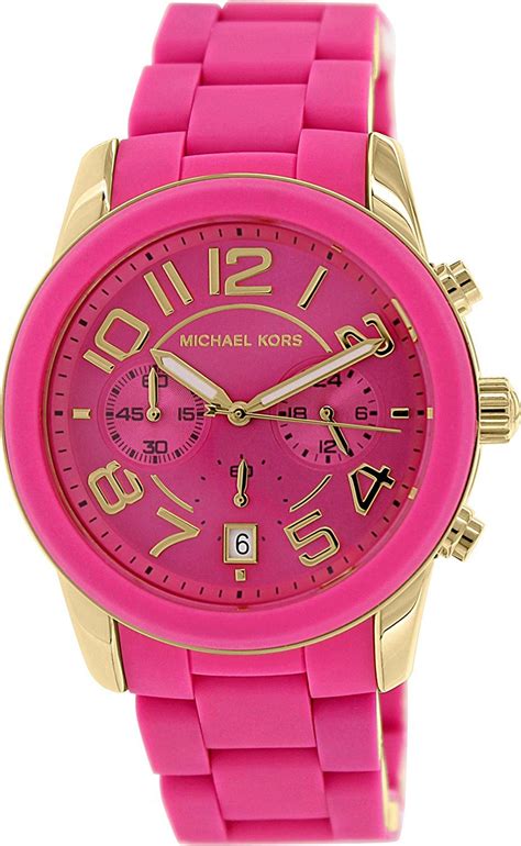 michael kors pink chronograph watch|Michael Kors chronograph watch men's.